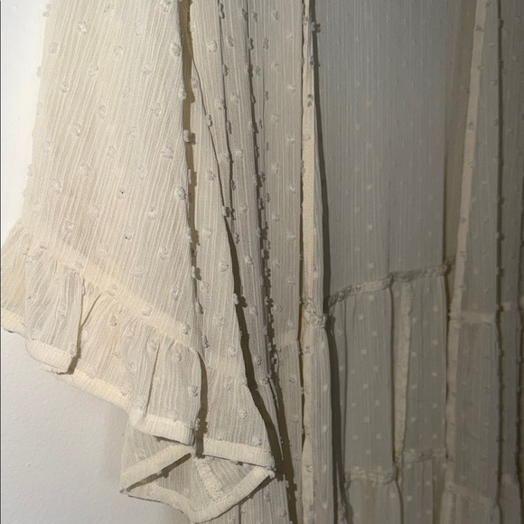 Torrid Ivory Sheer Ruffle Blouse - Picture 2 of 4